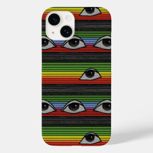 Psychedelisches Augenmuster Case-Mate iPhone Hülle (Rückseite)