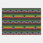 Psychedelisches Augenmuster Geschenkpapier Set (Vorderseite)