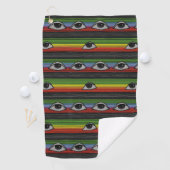 Psychedelisches Augenmuster Golfhandtuch (Insitu)