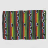 Psychedelisches Augenmuster Golfhandtuch (Horizontal)