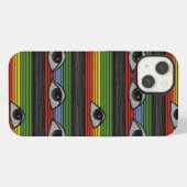 Psychedelisches Augenmuster iPhone Hülle (Rückseite (Horizontal))