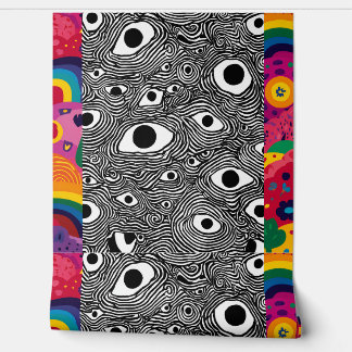 Psychedelisches Augenmuster-Wallpaper - Trippy Opt Tapete