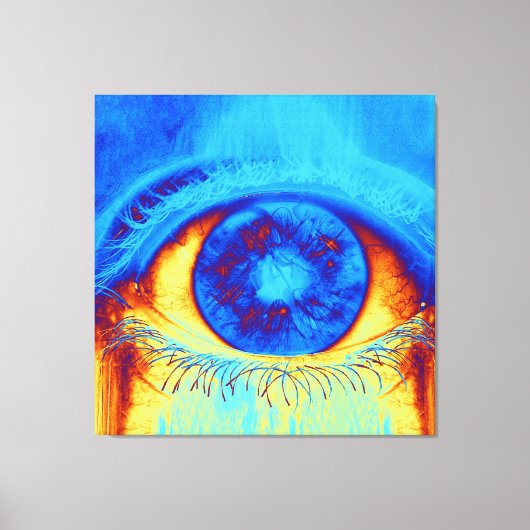 Psychedelisches Augenposter Leinwanddruck (Vorderseite)