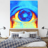 Psychedelisches Augenposter Leinwanddruck (Insitu (Schlafzimmer))