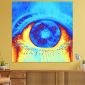 Psychedelisches Augenposter Leinwanddruck (Insitu (Wohnzimmer))