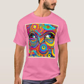 Psychedelisches Augensichtdesign T-Shirt (Vorderseite)