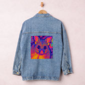 psychedelisches australisches Buschkänguru Jeansjacke (Hangar)