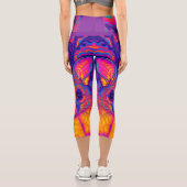 psychedelisches australisches Bushtailed Possum Capri Leggings (Rückseite)