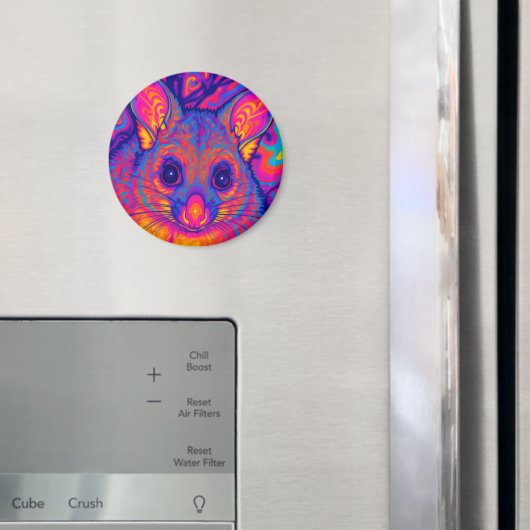 psychedelisches australisches Bushtailed Possum Magnet (In Situ (Kühlschrank))