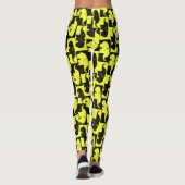 Psychedelisches Bananenelementar-Tiermuster Leggings (Rückseite)
