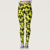 Psychedelisches Bananenelementar-Tiermuster Leggings (Vorderseite)