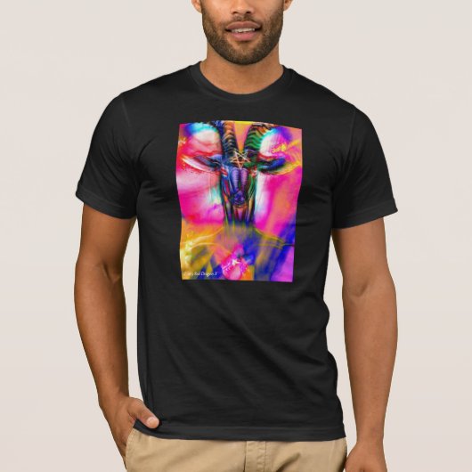 Psychedelisches Baphomet T-Shirt (Vorderseite)