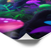 Psychedelisches Baumplakat Poster (Ecke)