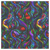 Psychedelisches beflecktes Glas abstrakt Stoff (Nahaufnahme)