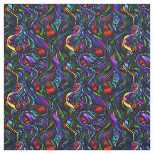 Psychedelisches beflecktes Glas abstrakt Stoff (Muster)