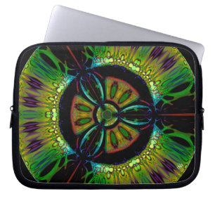 Psychedelisches Bio-Hazard-Symbol (oder was auch i Laptopschutzhülle