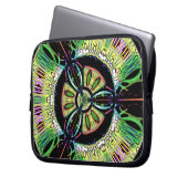 Psychedelisches Bio-Hazard-Symbol (oder was auch i Laptopschutzhülle (Vorderseite Links)