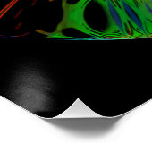 Psychedelisches Bio-Hazard-Symbol (oder was auch i Poster (Ecke)