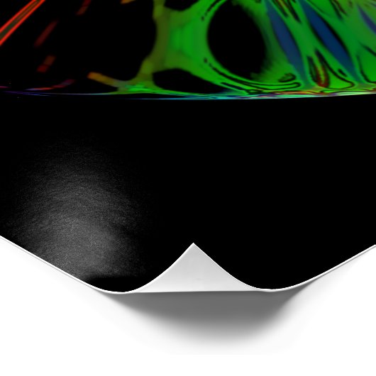 Psychedelisches Bio-Hazard-Symbol (oder was auch i Poster (Ecke)