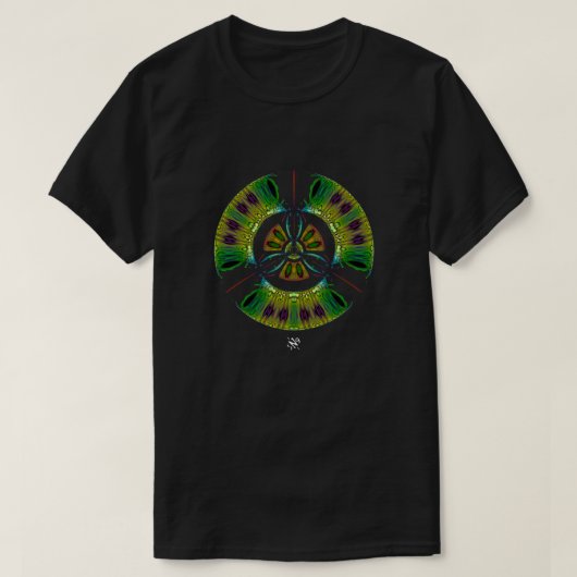 Psychedelisches Bio-Hazard-Symbol (oder was auch i T-Shirt (Design vorne)