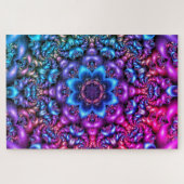 Psychedelisches Blume-Mandala-Puzzle Puzzle (Horizontal)