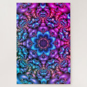 Psychedelisches Blume-Mandala-Puzzle Puzzle (Vertikal)