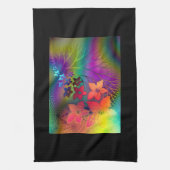 Psychedelisches Blumen Küchentuch (Vertikal)