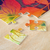 Psychedelisches Blumen Puzzle (Seite)