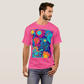 Psychedelisches Blumenband T-Shirt (Vorne ganz)