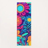 Psychedelisches Blumenband Yogamatte (Vorderseite)