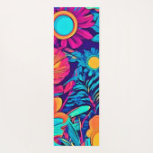 Psychedelisches Blumenband Yogamatte (Rückseite)