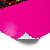 Psychedelisches Blumenkäfermädchen Poster (Ecke)