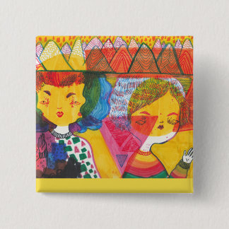 Psychedelisches Button der Baby-|