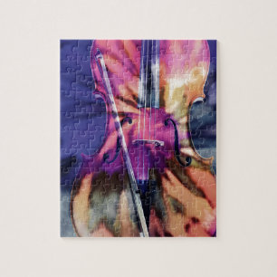 Psychedelisches Cello Puzzle