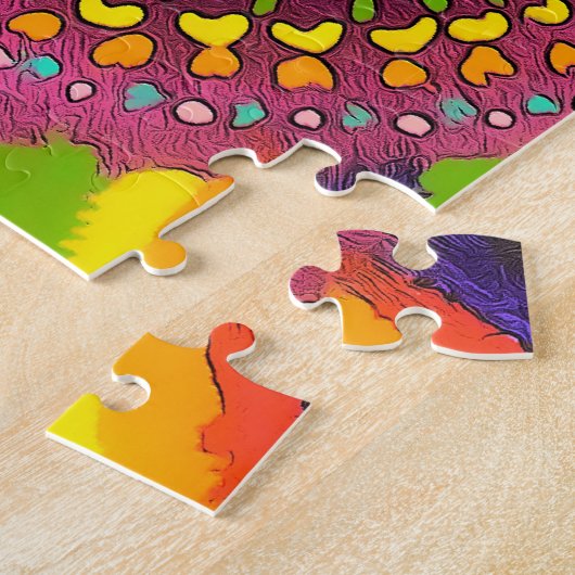 Psychedelisches Chakras Puzzlespiel Puzzle (Seite)