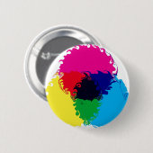 Psychedelisches CMYK Button (Vorne & Hinten)