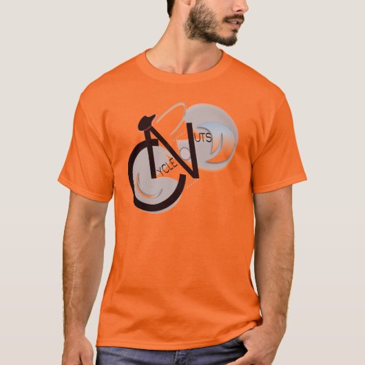 Psychedelisches CycleNuts Logo T T-Shirt (Vorderseite)