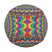 Psychedelisches Design Baseball (Rückseite)