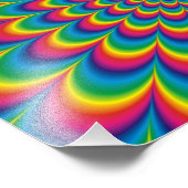 Psychedelisches Design Fotodruck (Ecke)