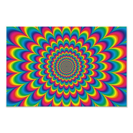 Psychedelisches Design Fotodruck (Vorne)