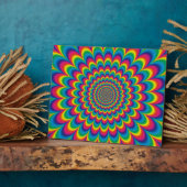 Psychedelisches Design Fotoplatte (Seite)