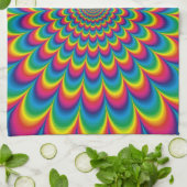 Psychedelisches Design Handtuch (Gefaltet)