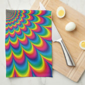 Psychedelisches Design Handtuch (Viertel Falte)