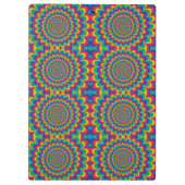 Psychedelisches Design Klemmbrett (Rückseite)