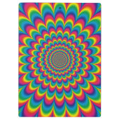 Psychedelisches Design Klemmbrett (Rückseite)