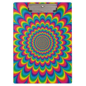 Psychedelisches Design Klemmbrett (Vorderseite)