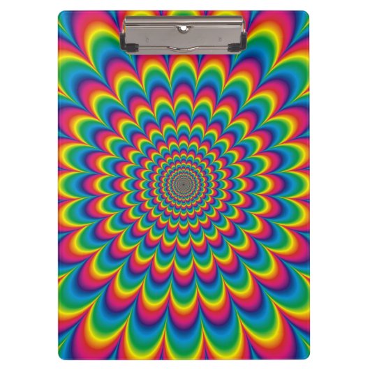Psychedelisches Design Klemmbrett (Vorderseite)