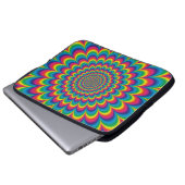 Psychedelisches Design Laptopschutzhülle (Vorne Knopf)
