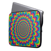 Psychedelisches Design Laptopschutzhülle (Vorderseite Links)