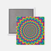 Psychedelisches Design Magnet (Vorderseite/Rückseite)